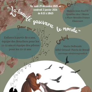 2025-2026 - Vacances de Noël - 6 à 12 ans